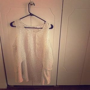 Motherhood Maternity polka dot silky top